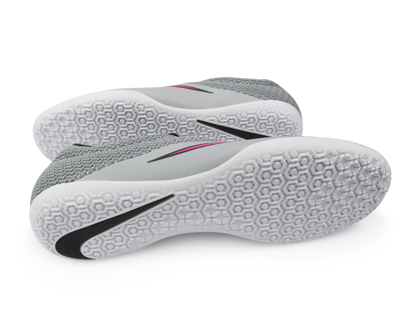 Nike Men's MercurialX Pro Indoor Soccer Shoes Wolf Grey/Vivid Pink/White
