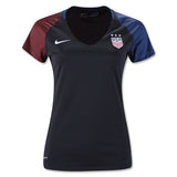 Nike Women's USA 16/17 Away Jersey Black/Game Royal/White