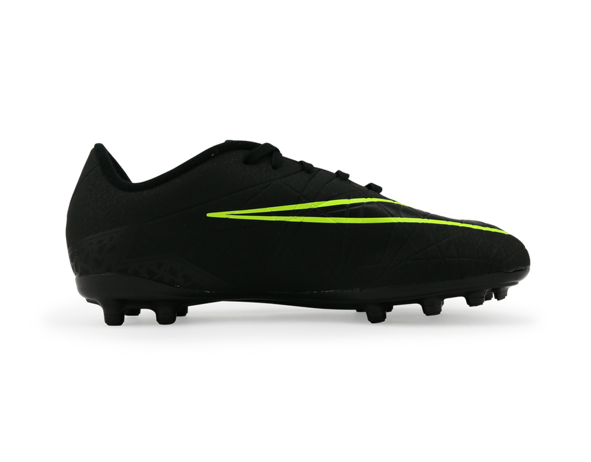 Nike Kids Hypervenom Phelon II FG Black/Black/Volt