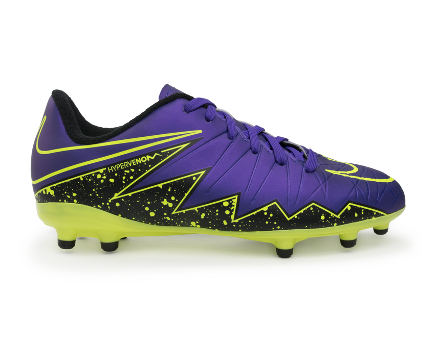 Nike Kids Hypervenom Phelon II FG Hyper Grape/Black/Volt