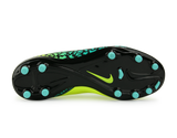 Nike Kids Hypervenom Phelon II FG Volt Black/Hyper Turquoise/Clear Jade
