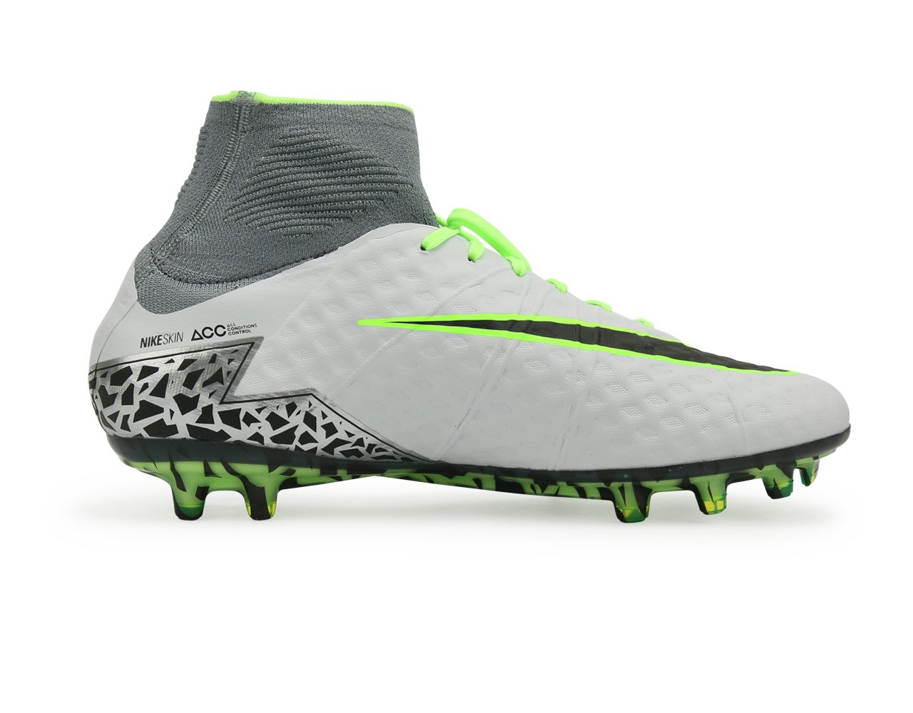 Nike Men's Hypervenom II FG Pure Platinum/Black/Ghost Green – Azteca Soccer