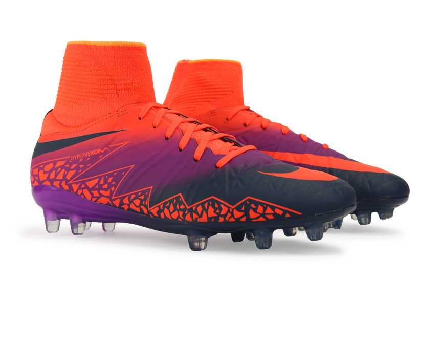 Nike Kids Hypervenom Phantom II FG Total Crimson/Obsidian/Vivid