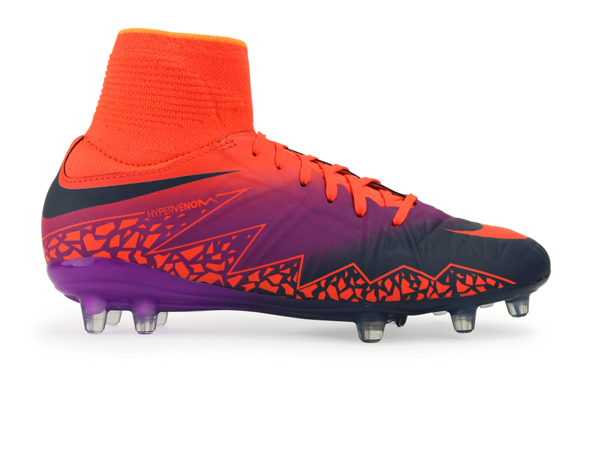 Nike Kids Hypervenom Phantom II FG Total Crimson/Obsidian/Vivid