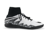 Nike Men's HypervenomX Proximo Indoor Soccer Shoes White/Black/Blanc/Noir