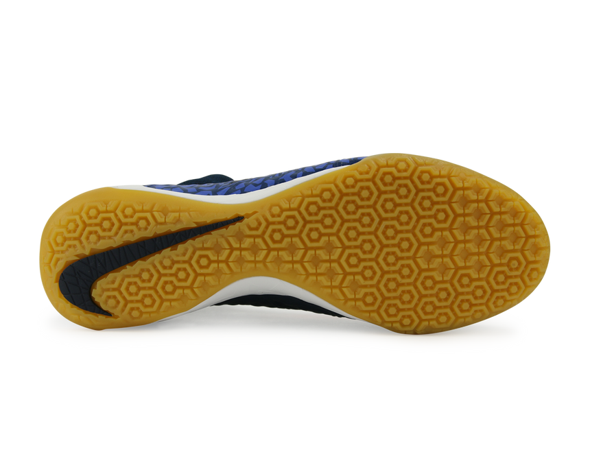 Nike Men's HypervenomX Proximo Indoor Soccer Shoes Obsidian/Total Crimson/Coastal Blue
