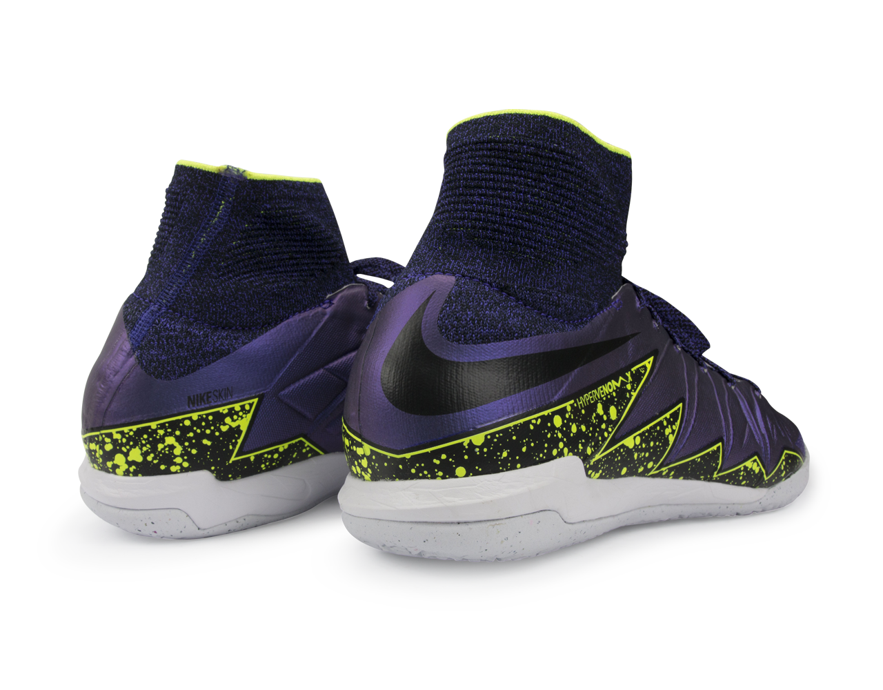 Nike Men's HypervenomX Proximo Indoor Soccer Shoes Hyper Grape/Black/Volt
