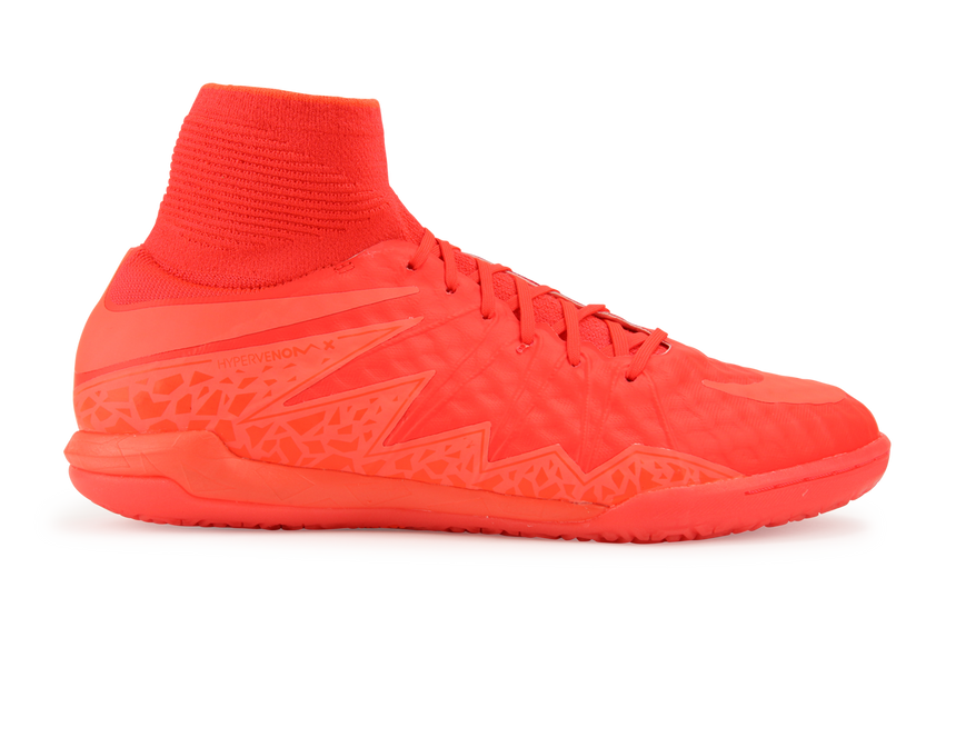 Nike Men's HypervenomX Proximo Indoor Soccer Shoes Bright Crimson/Hyper Orange