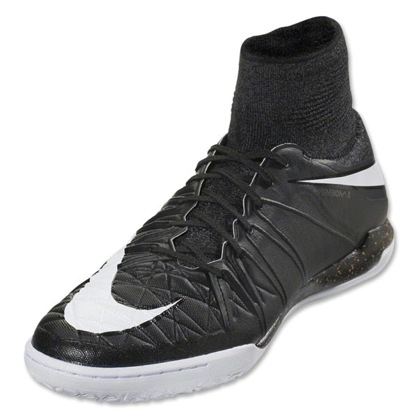 Nike Men's HypervenomX Proximo Street Indoor Soccer Shoes Black/Total Orange/White