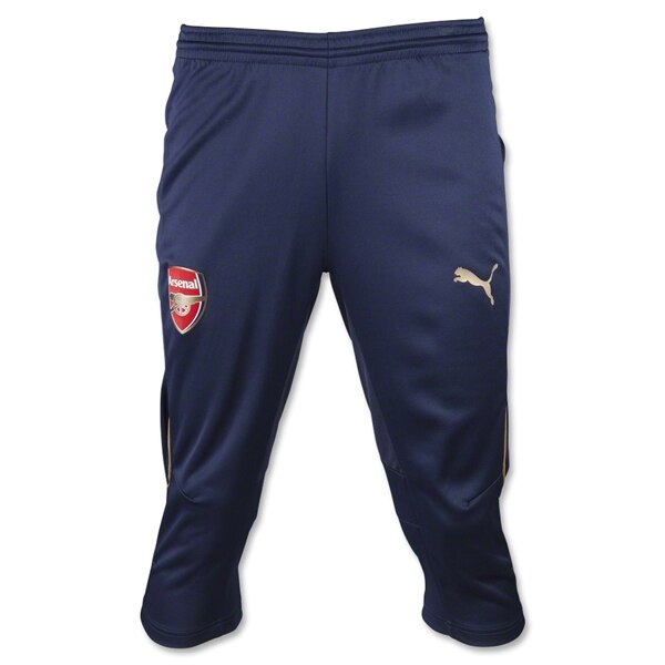 PUMA Men's 15/16 Arsenal FC 3/4 Training Pants Black Iris/Victory Gold