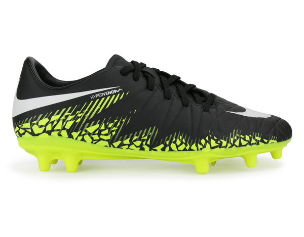 Nike Men's Hypervenom Phelon FG Black/Metallic Hema – Azteca Soccer