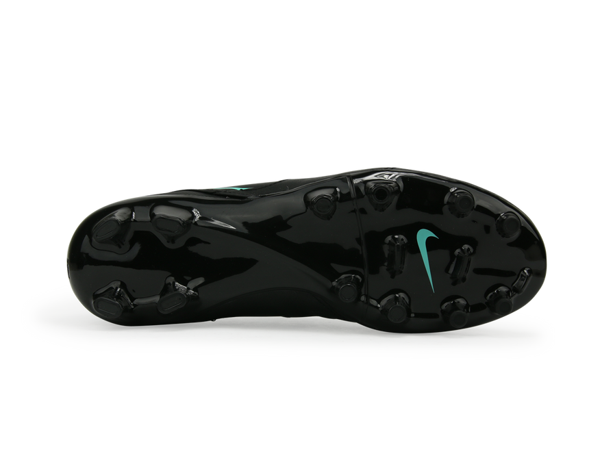 Nike Men's Tiempo Genio II FG Black/Hyper Turqouise