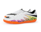Nike Men's Hypervenom Phelon Indoor Soccer Shoes White/Black/Total Orange