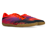 Nike Men's Hypervenom Phelon II Indoor Soccer Shoes Total Crimson/Obsidian Vivid