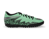 Nike Men's Hypervenom Phelon Turf Soccer Shoes Green Glow/Metallic Silver/Hyper Orange