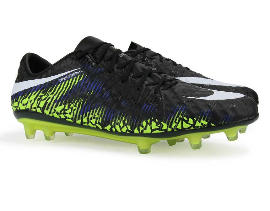 Nike Men's Hypervenom Phinish FG Black/Metalic Hema