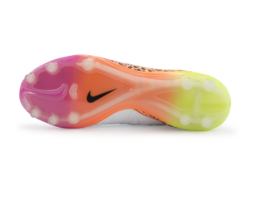 Nike Men's Hypervenom Phinish FG White/Black/Total Orange/Volt