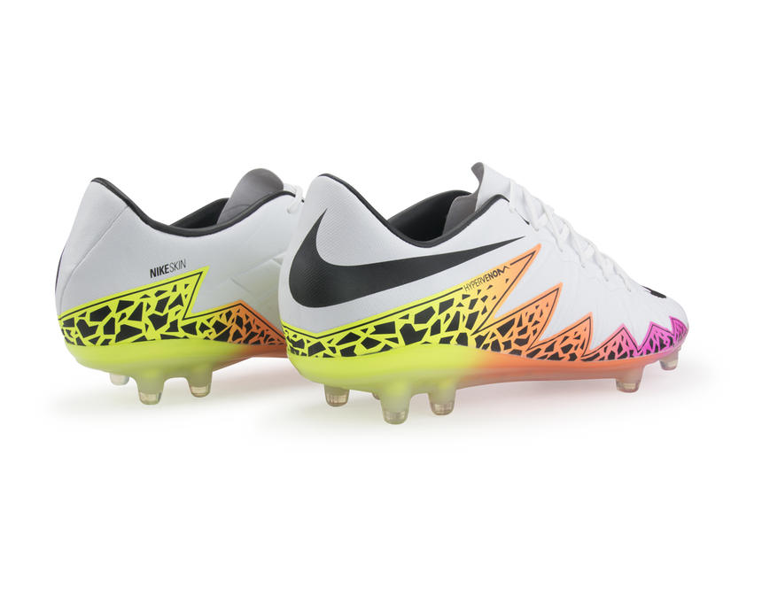 Nike Men's Hypervenom Phinish FG White/Black/Total Orange/Volt