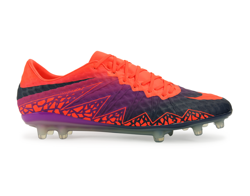 Nike Men's Hypervenom Phinish FG Total Crimson/Obsidian/Vivid