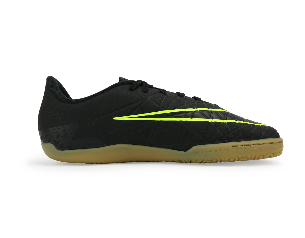 Nike Kids HypervenomX Phelon II Indoor Soccer Shoes Black/Black/Volt
