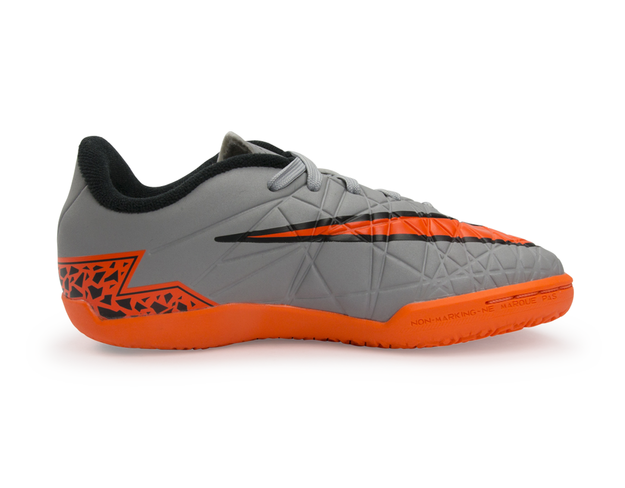 Nike Kids Hypervenom Phelon Indoor Soccer Shoes Wolf Grey/Total Orange/Black