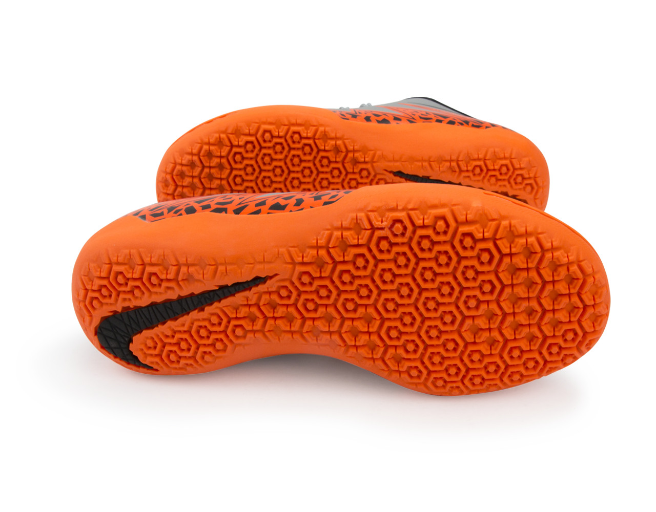 Nike Kids Hypervenom Phelon Indoor Soccer Shoes Wolf Grey/Total Orange/Black