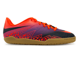 Nike Kids HypervenomX Phelon II Indoor Soccer Shoes Total Crimson/Obsidian Vivid