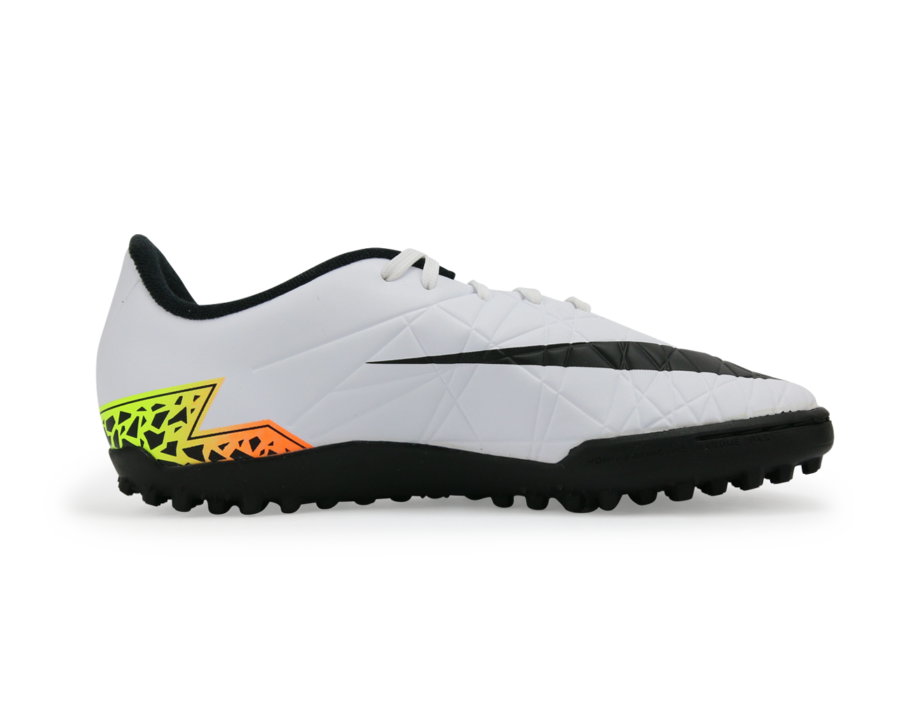 Nike Kids Hypervenom Phelon Turf Soccer Shoes White/Black/Total Orange