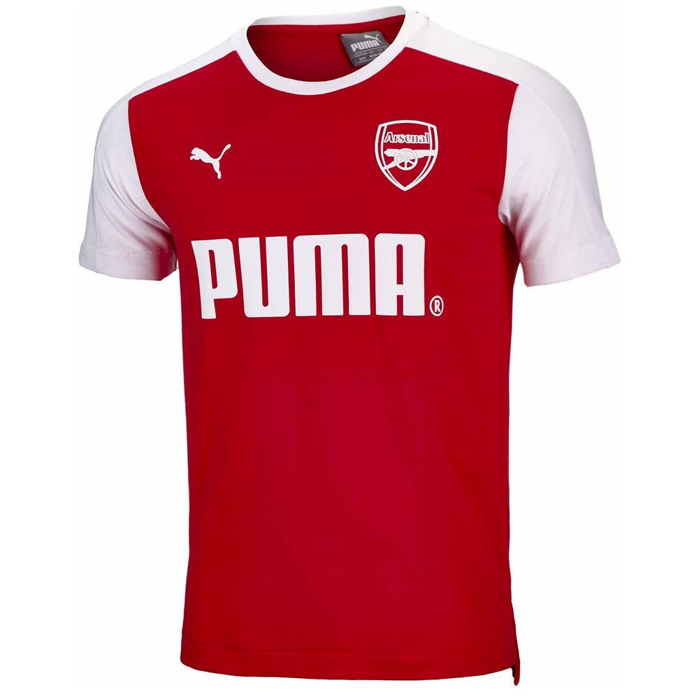 PUMA Men's Arsenal FC Tee HighRiskRed/White