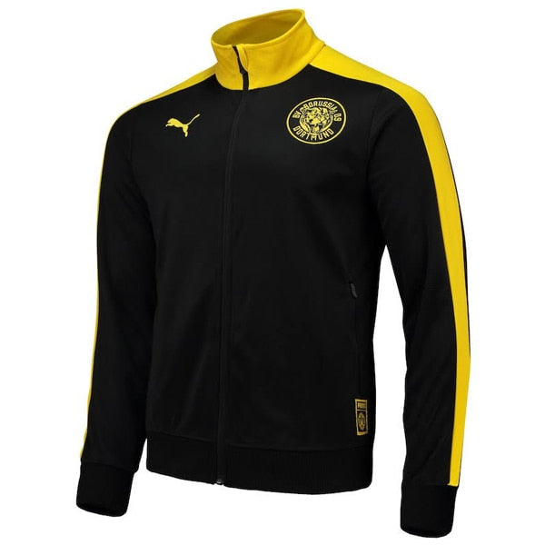 PUMA Men's Borussia Dortmund T7 Track Jacket Black