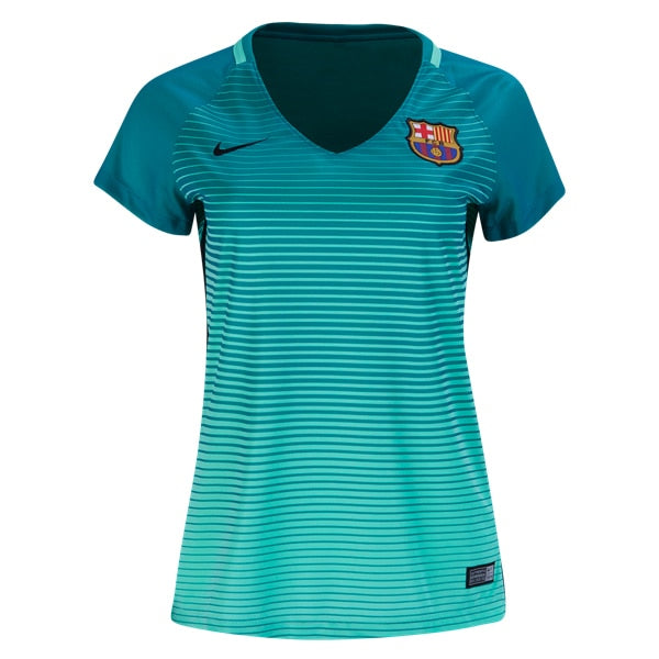 Nike Women's FC Barcelona 16/17 Third Jersey Green Glow/Energy/Black