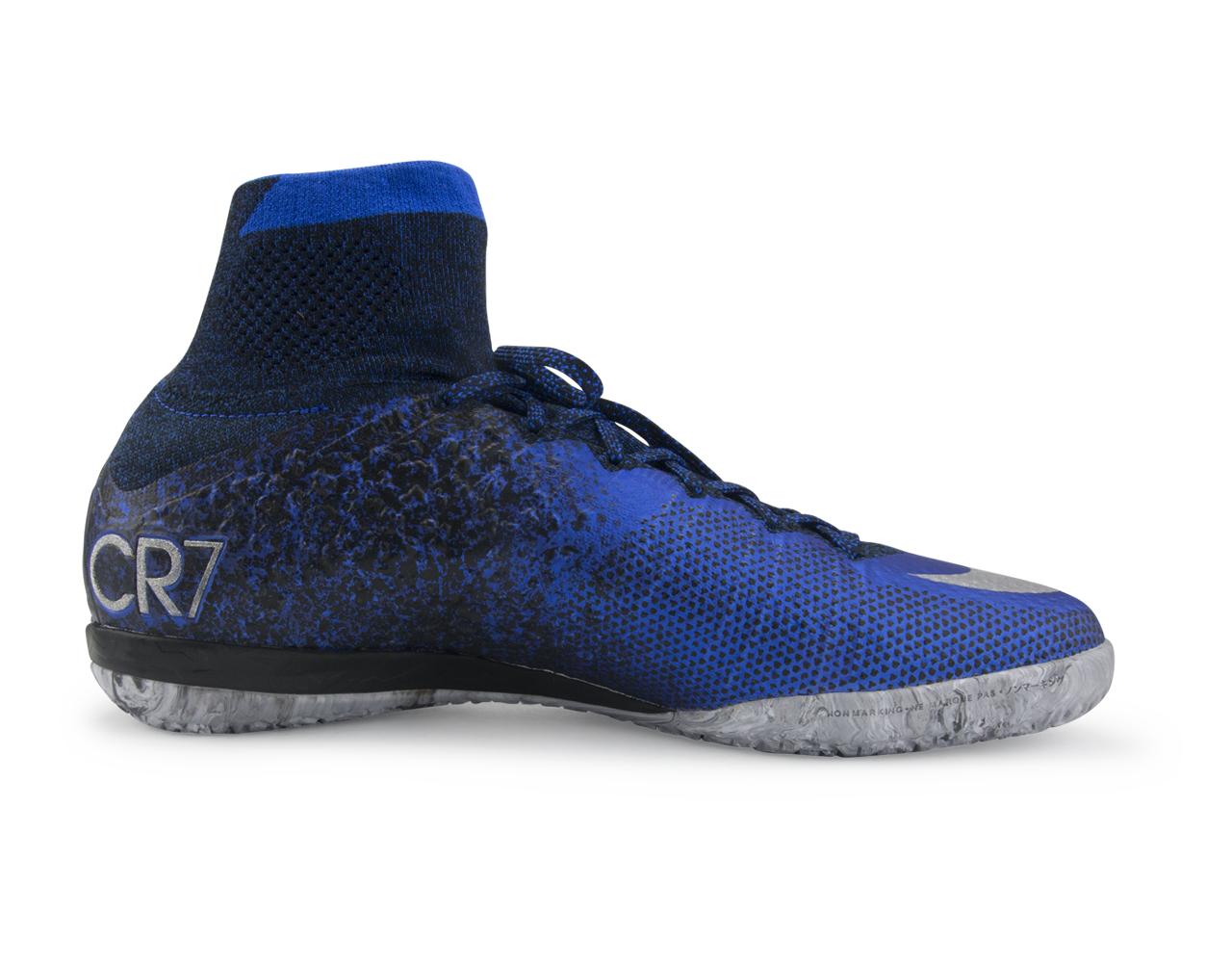 Nike Men's MercurialX Proximo CR Indoor Soccer Shoes Deep Royal Blue/Metallic Silver