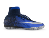 Nike Men's MercurialX Proximo CR Indoor Soccer Shoes Deep Royal Blue/Metallic Silver
