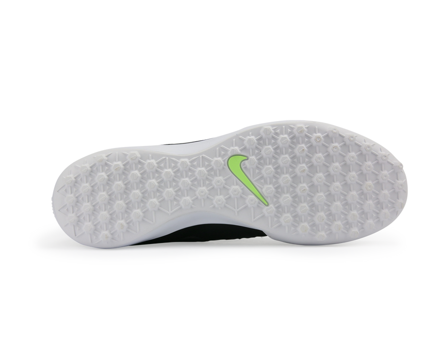 Nike Men's MagistaX Pro Turf Soccer Shoes  Black/Metallic Pewter/White/Green Glow