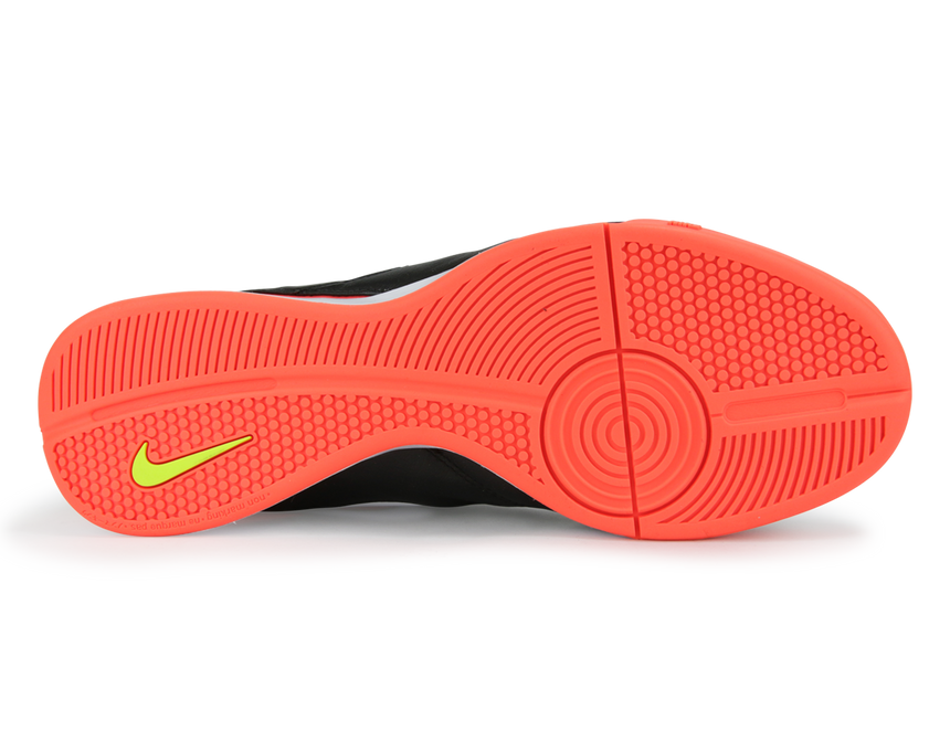 Nike Men's TiempoX Genio II Indoor Shoes Black/White/Hyper Orange/Volt