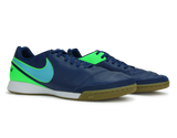 Nike Men's TiempoX Genio II Indoor Shoes Costal Blue/Polarized Blue/Rage Green