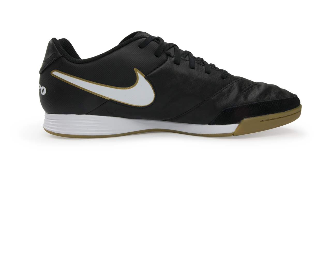 Nike Men s Tiempo Genio II Leather Indoor Soccer Shoes Black White Met Azteca Soccer