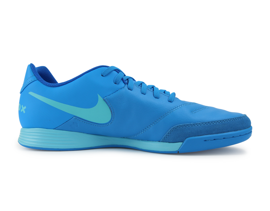 Nike Men's Tiempo Genio II Indoor Soccer Shoes Blue Glow/Polarized Blue/Soar