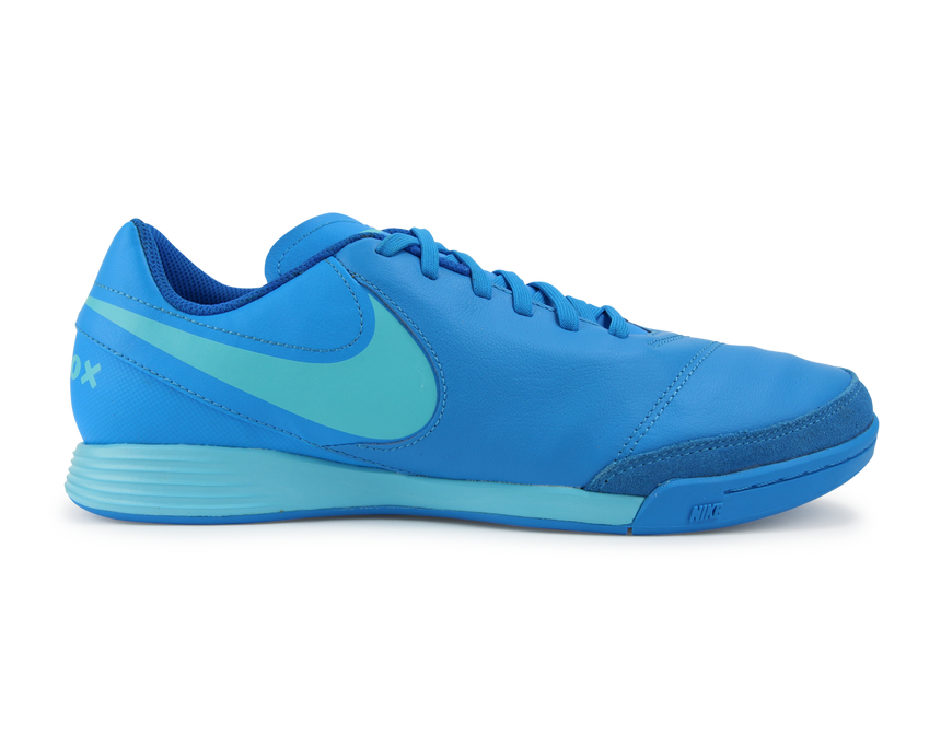 Nike Men's Tiempo Genio II Indoor Soccer Shoes Blue Glow/Polarized Blue/Soar