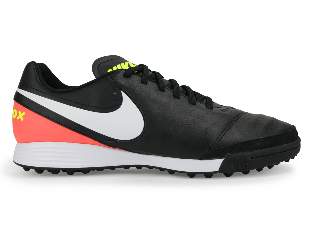 Nike Men s TiempoX Genio II Turf Shoes Black White Hyper Orange