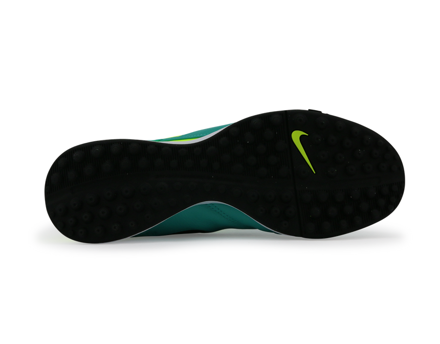 Nike Men's Tiempo Genio Leather Turf Soccer Shoes Clear Jade/Black/Volt
