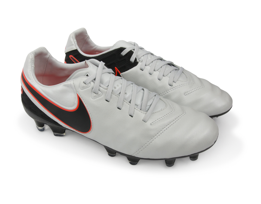 Nike Men's Tiempo Legacy II FG Pure Platinum/Black/Hyper Orange