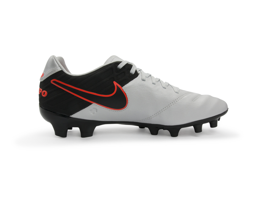 Nike Men's Tiempo Mystic V FG Pure Platinum/Black/Hyper Orange