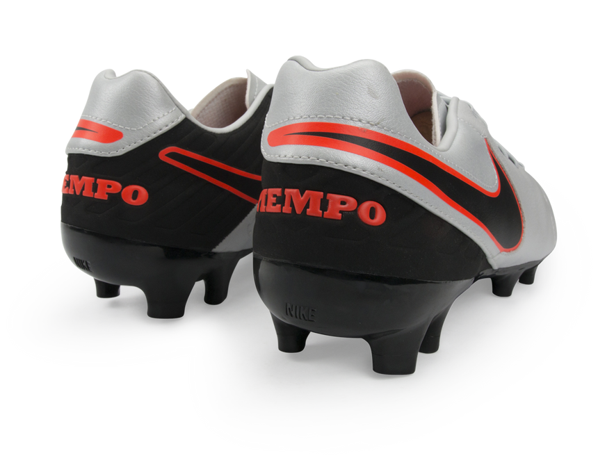 Nike Men's Tiempo Mystic V FG Pure Platinum/Black/Hyper Orange
