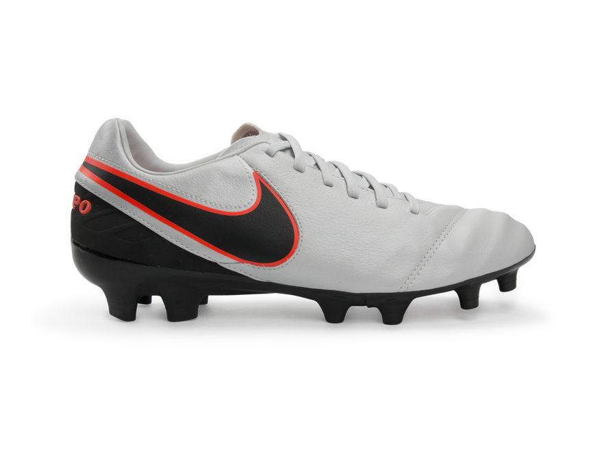 Nike Men's Tiempo Mystic V FG Pure Platinum/Black/Hyper Orange