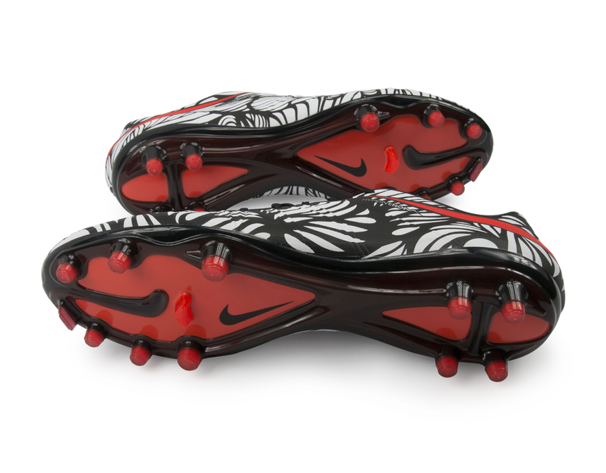 HG-E Leather Finish Hypervenom NIKE シューズ Nike Orange Black/Total FG Leather Phinish Hypervenom シューズ