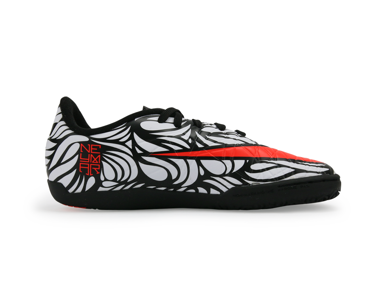 Nike Kids Hypervenom Phelon II NJR Indoor Soccer Shoes Black/Bright Crimson/White