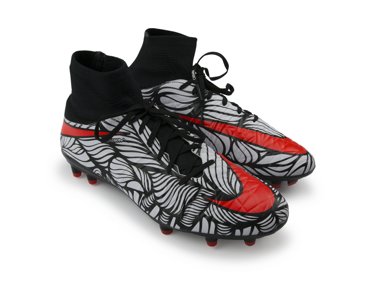 Nike Men's Hypervenom Phatal II DF NJR FG Black/Bright Crimson/White