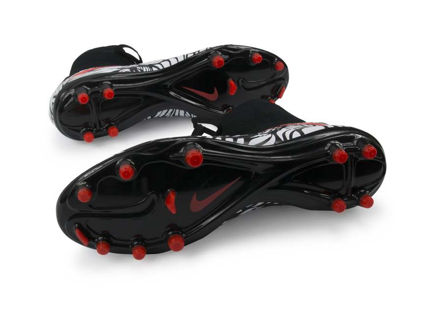 Nike Men's Hypervenom Phatal II DF NJR FG Black/Bright Crimson/White