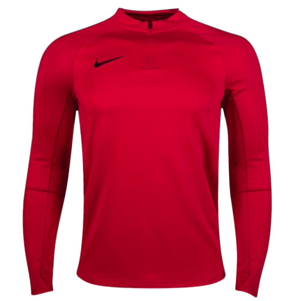 Nike Men's Dri-Fit 1/4 Zip PullOver Top Red/White